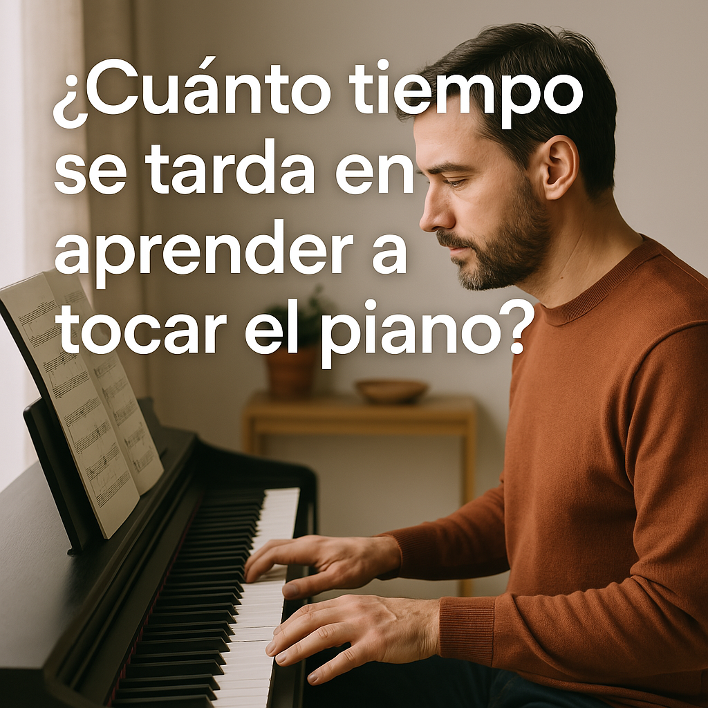 ¿Cuánto tiempo se tarda en aprender a tocar el piano?